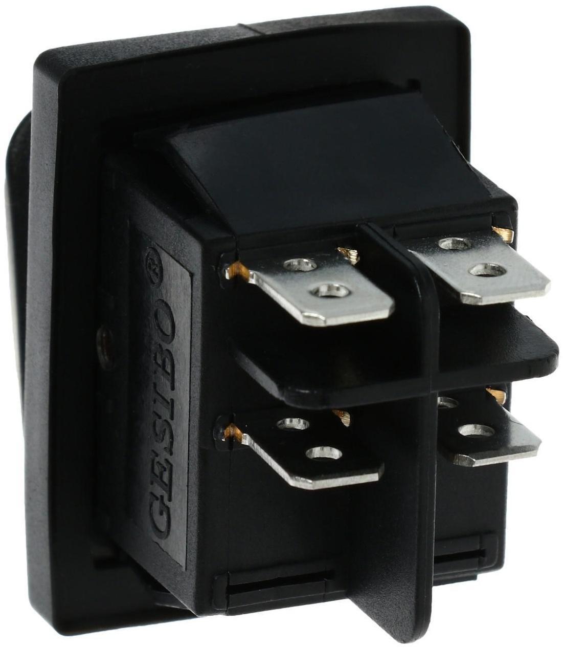 Выключатель клавишный без подсветки, пылевлагозащищенный