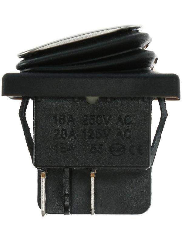 Выключатель клавишный без подсветки, пылевлагозащищенный