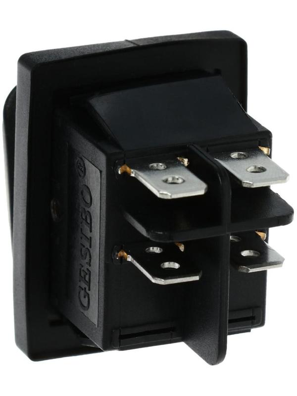 Выключатель клавишный без подсветки, пылевлагозащищенный