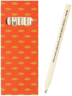 Карандаш художественный чернографитный 5.0 мм, Koh-I-Noor 1538 6B, L=174 мм