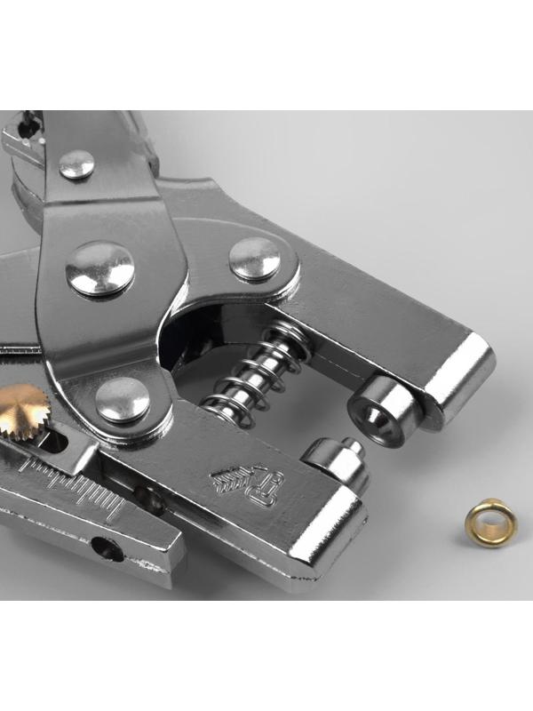 Щипцы с дыроколом для установки блочек, с блочками, ̴ 100 шт, 17 × 10 см