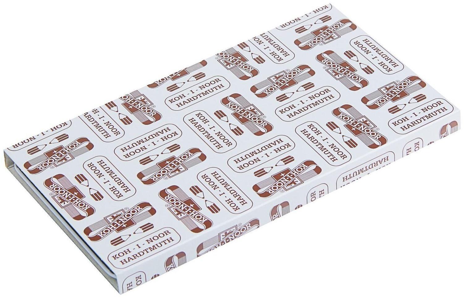 Набор карандашей чернографитных разной твердости 12 штук Koh-I-Noor 1580, 6В-6Н, в металлическом пенале