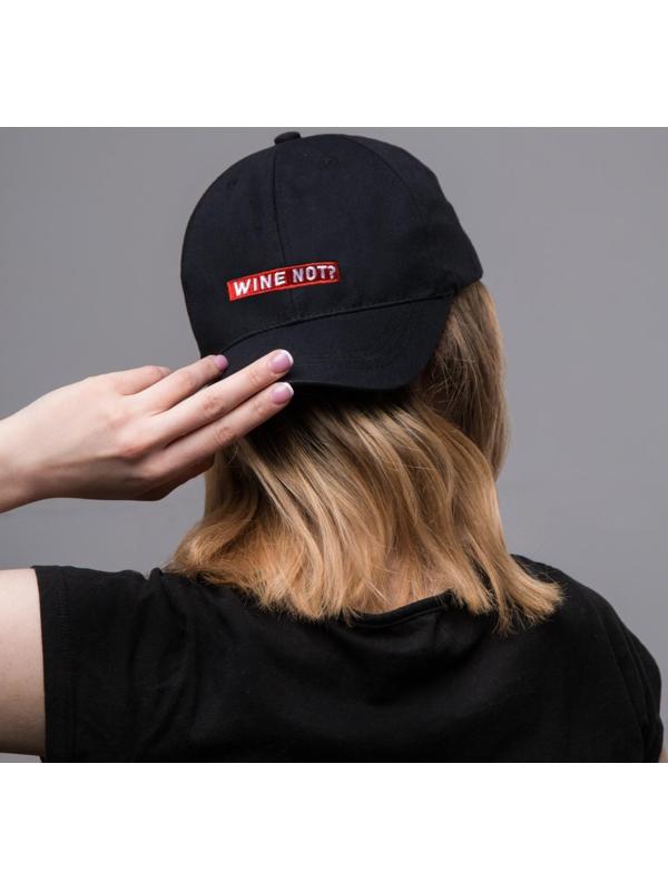 Кепка Wine not?, цвет чёрный, 56-58 рр.