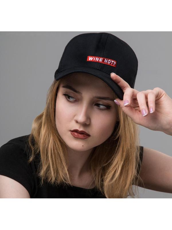Кепка Wine not?, цвет чёрный, 56-58 рр.