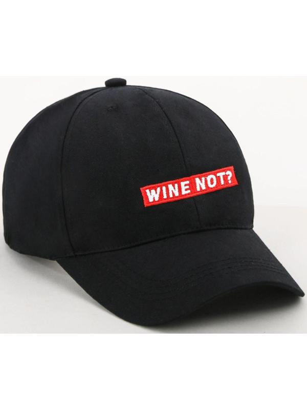 Кепка Wine not?, цвет чёрный, 56-58 рр.