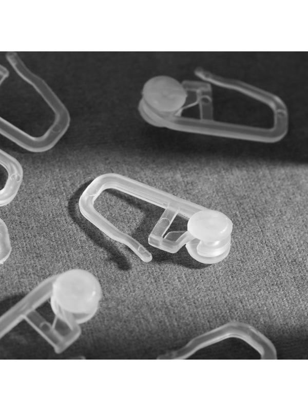 Крючок для штор, ролик с замком, 2,7 × 1,1 см, цвет белый