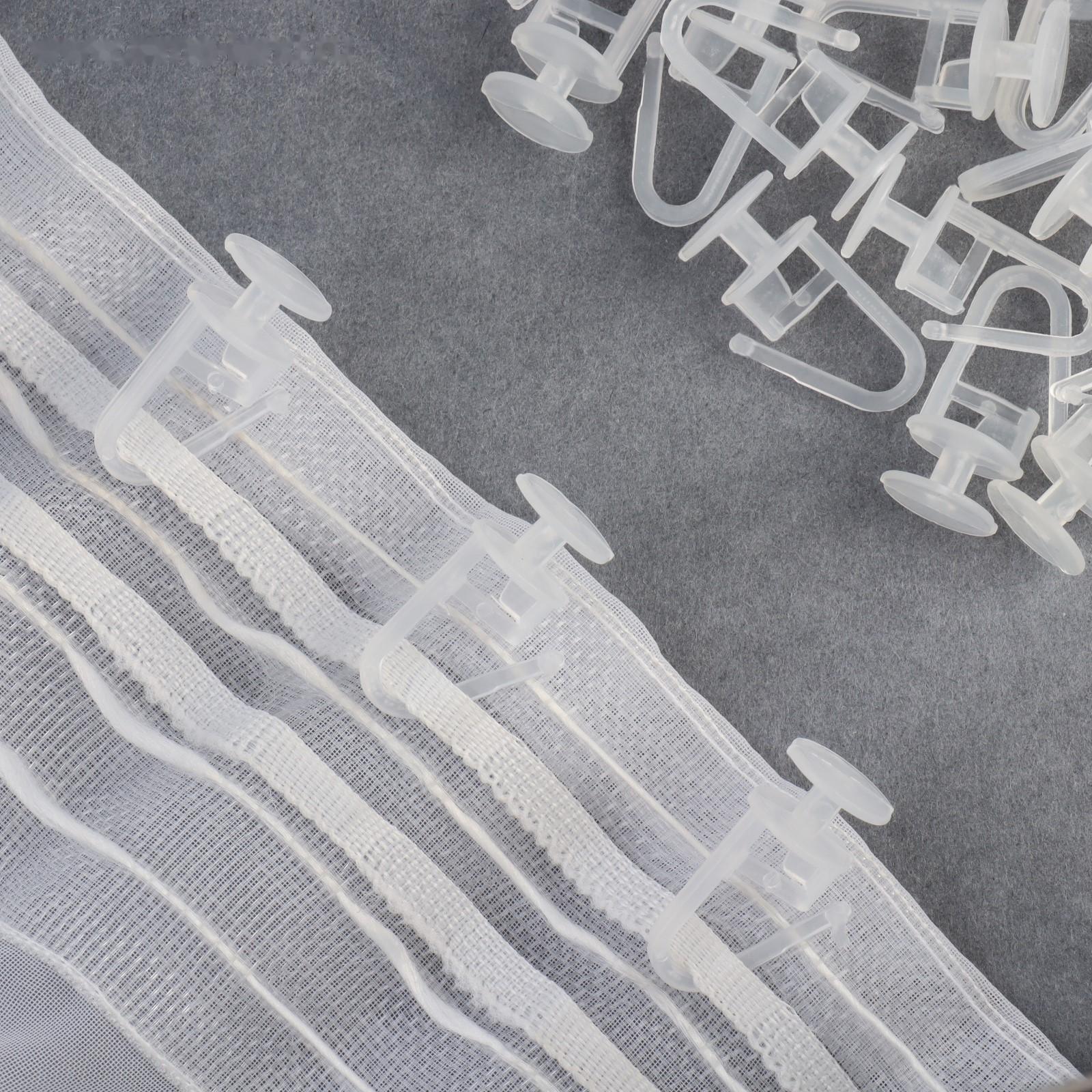 Крючок для штор, гвоздик с замком, 2,5 × 1,2 см / 100 шт.