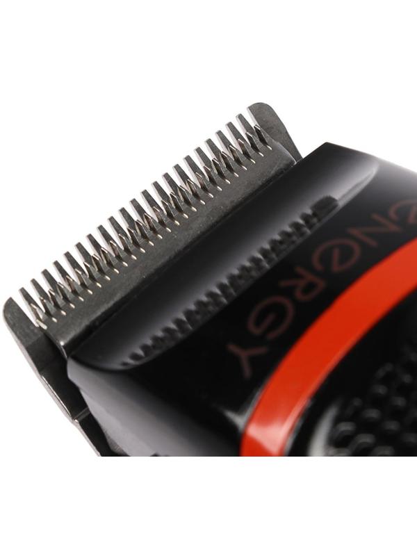 Машинка для стрижки ENERGY EN-735, 10 Вт, 4 насадки, черно-оранжевая