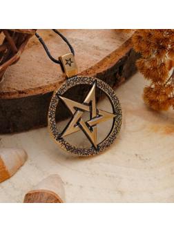 Кулон Пентаграмма №04 (постижение высших знаний, достижение мудрости) , длина 45см