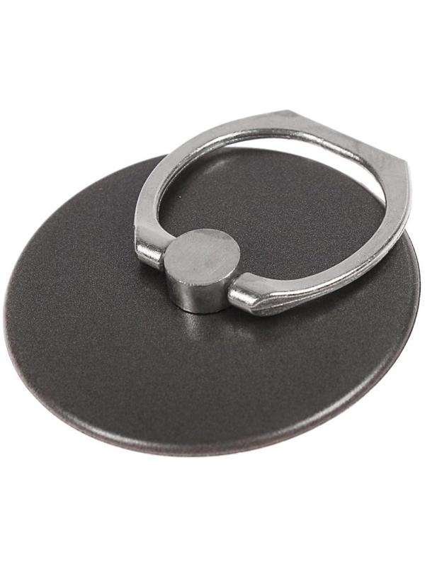 Держатель-подставка с кольцом для телефона LuazON, в форме круга, черный