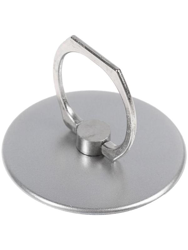 Держатель-подставка с кольцом для телефона LuazON, в форме круга, серебристый