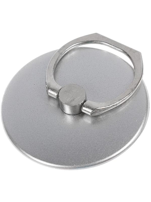 Держатель-подставка с кольцом для телефона LuazON, в форме круга, серебристый