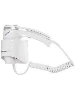 Фен FIRST FA-5655-1, 1200 Вт, крепление на стене, 1 скорость, 2 температурных режима, белый