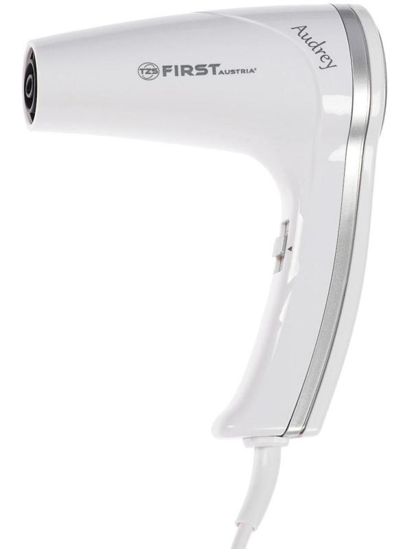 Фен FIRST FA-5655-1, 1200 Вт, крепление на стене, 1 скорость, 2 температурных режима, белый