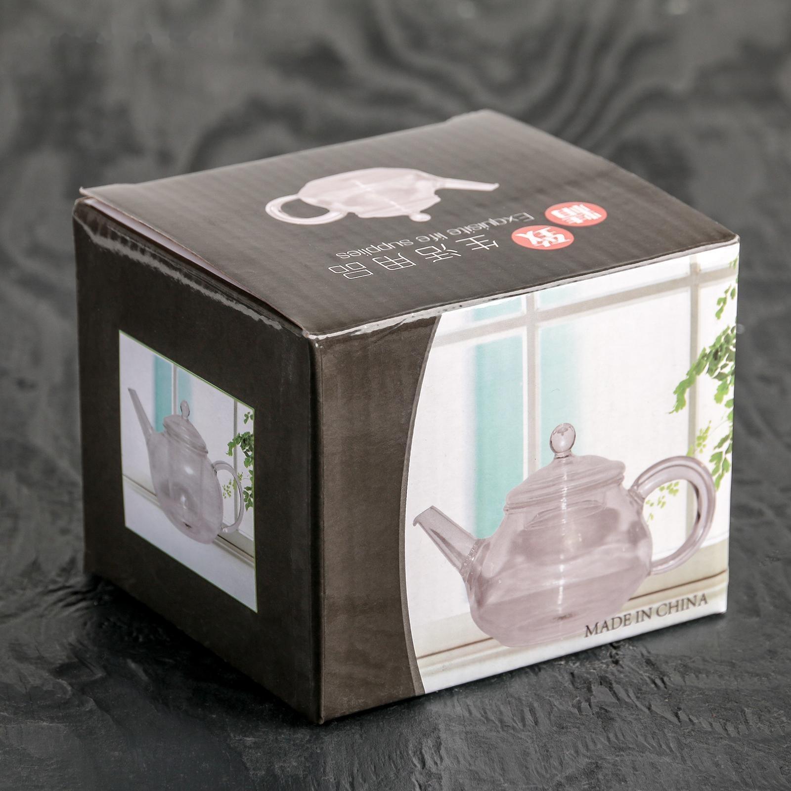 Чайник стеклянный заварочный «Калиопа», 250 мл, с металлическим ситом