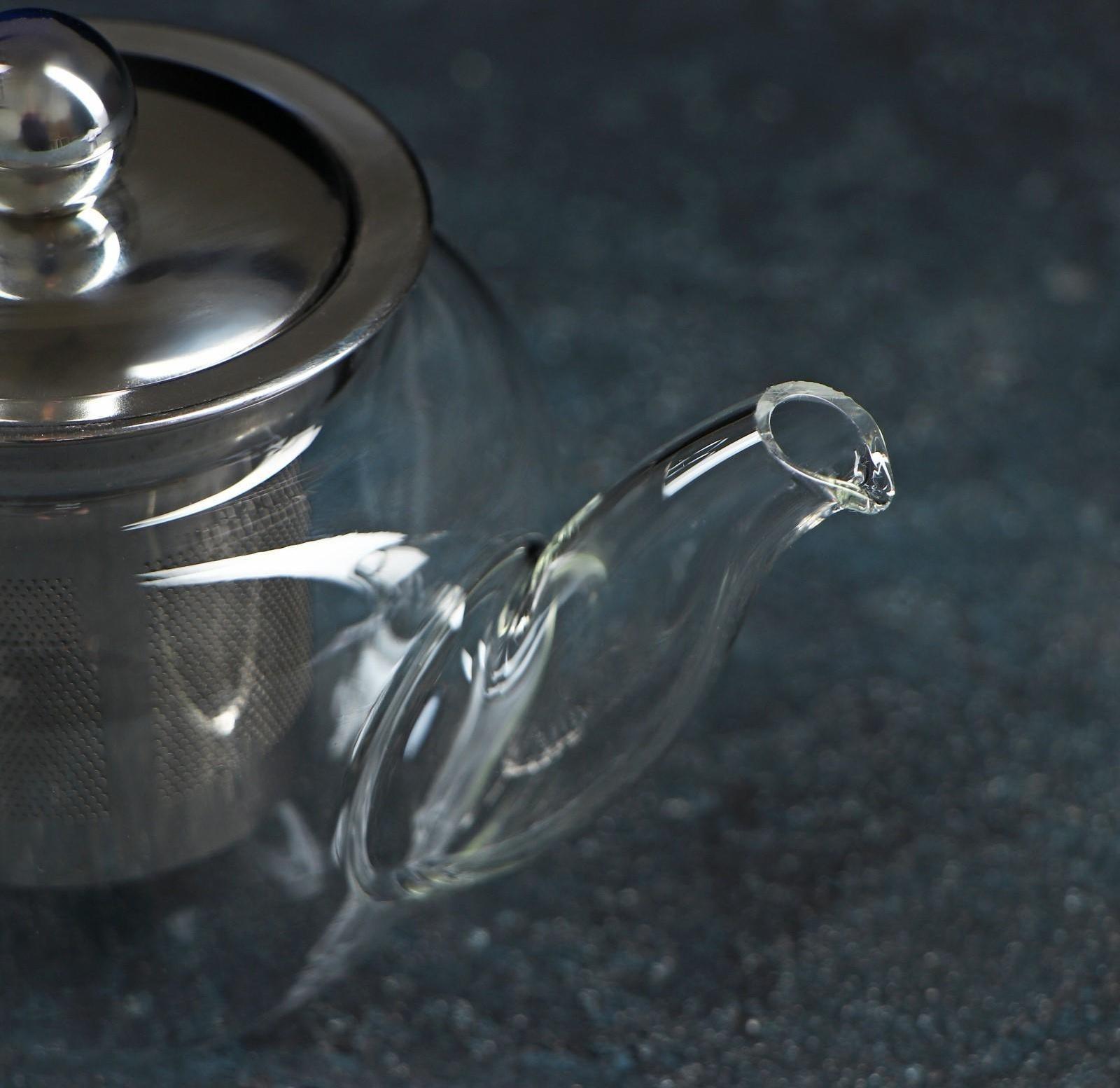 Чайник стеклянный заварочный «Калиопа», 250 мл, с металлическим ситом