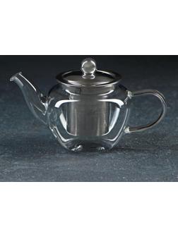 Чайник стеклянный заварочный «Калиопа», 250 мл, с металлическим ситом