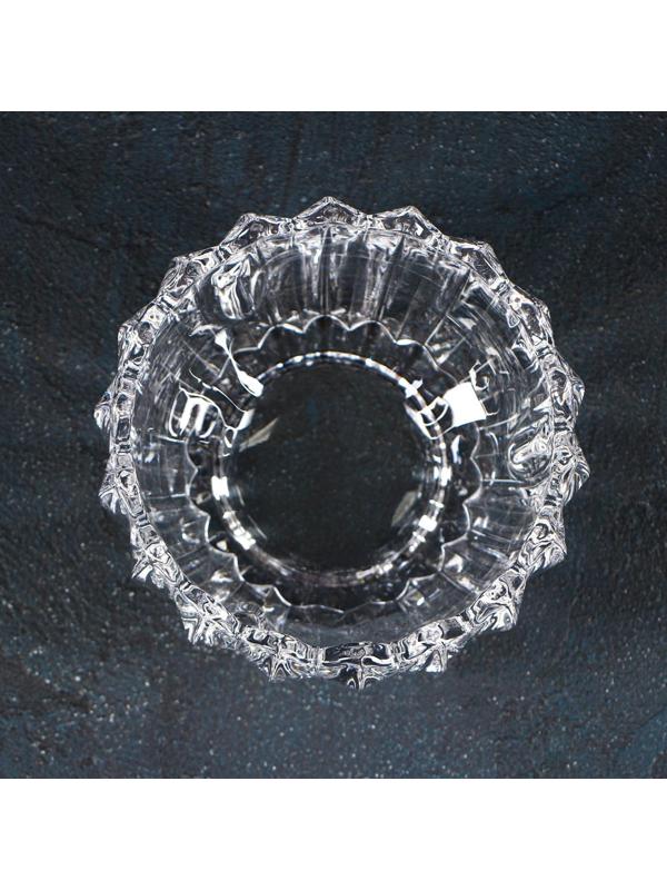 Сахарница стеклянная Доляна «Любава», 250 мл, 10×10×10,5 см