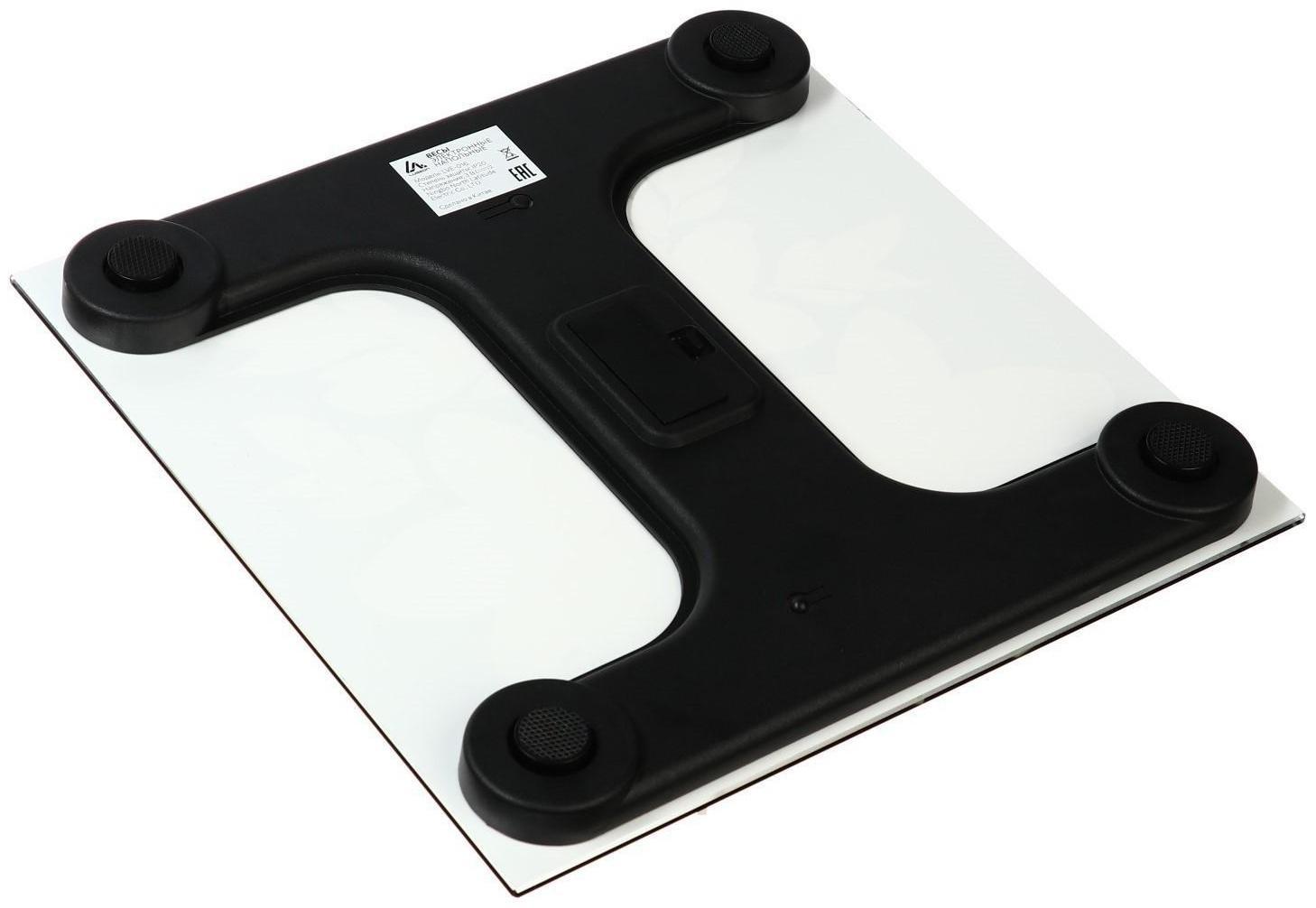 Весы напольные Luazon LVE-021, электронные, до 180 кг, 2хAAА (не в комплекте)