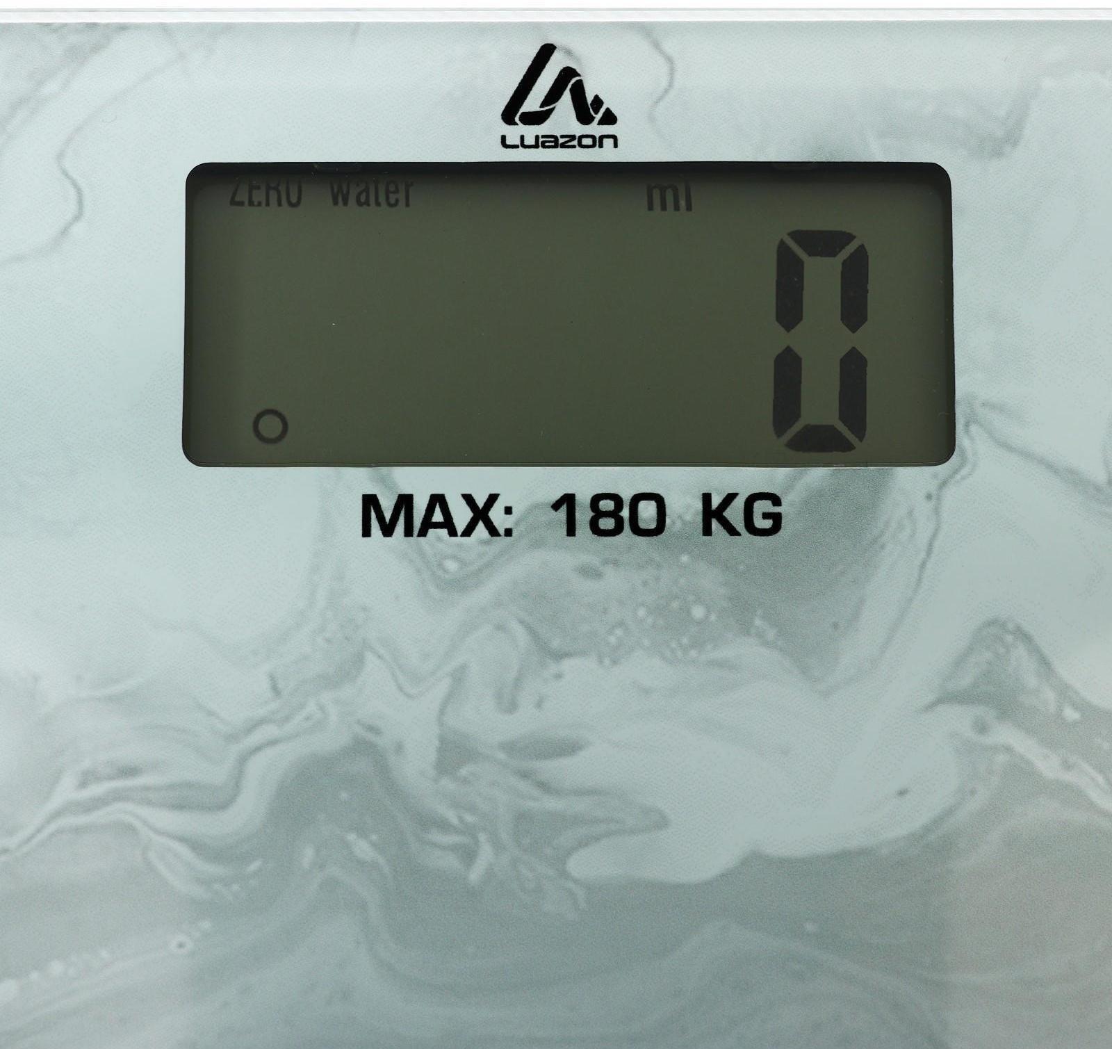 Весы напольные Luazon LVE-021, электронные, до 180 кг, 2хAAА (не в комплекте)