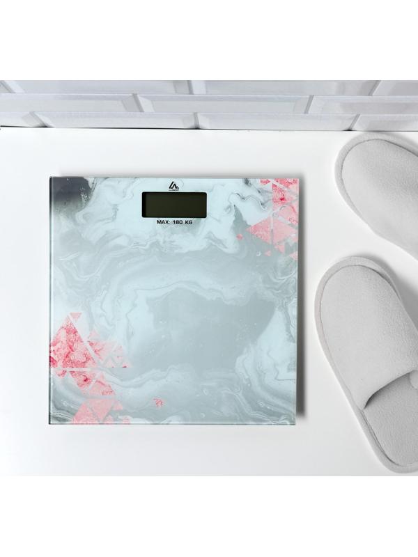 Весы напольные Luazon LVE-021, электронные, до 180 кг, 2хAAА (не в комплекте)