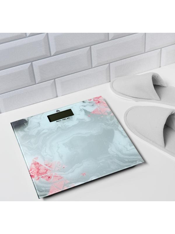 Весы напольные Luazon LVE-021, электронные, до 180 кг, 2хAAА (не в комплекте)