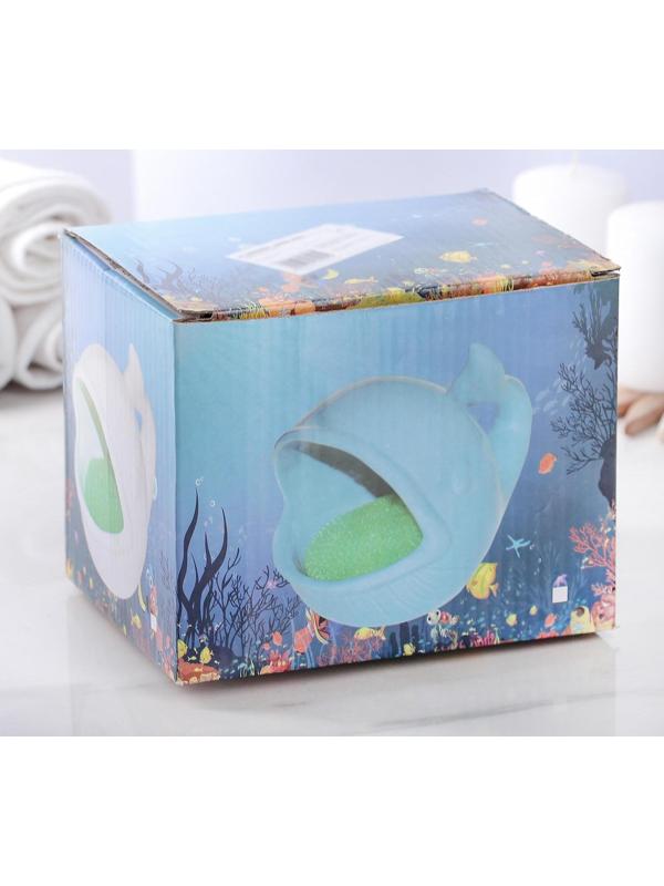 Подставка для губки «Кит», цвет белый