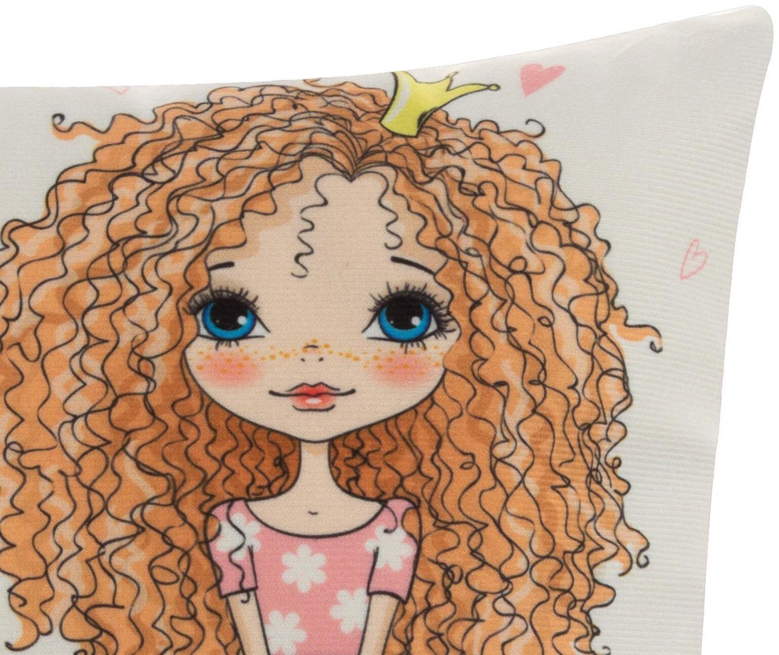 Наволочка декоративная Этель Девичьи истории»Мечты» 40х40 см, велюр