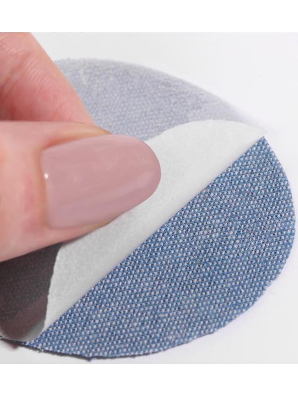 Заплатки для одежды, 7 × 5,5 см, термоклеевые, пара, цвет джинс