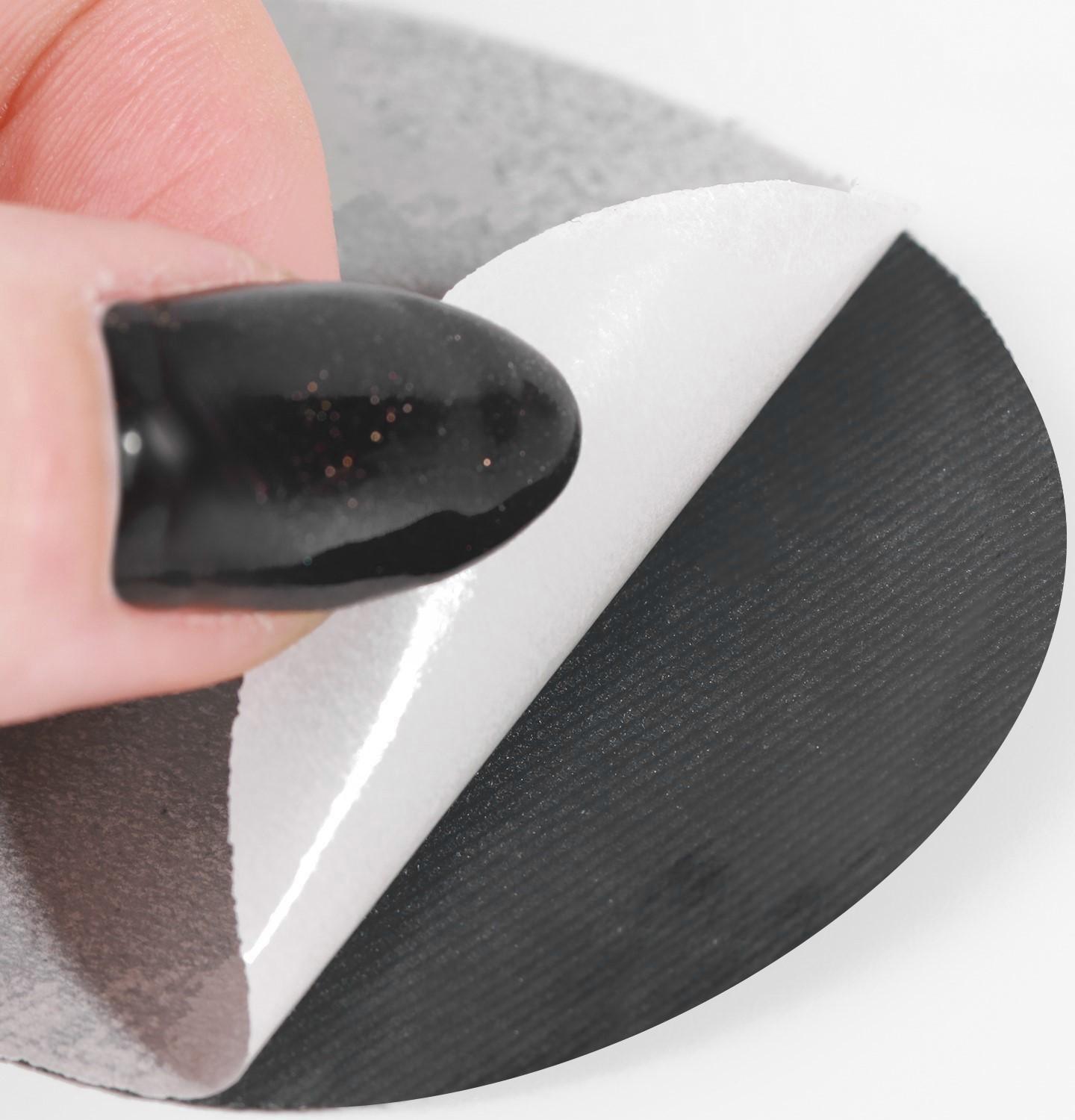 Заплатки для одежды, 7 × 5,5 см, термоклеевые, пара, цвет тёмно-серый