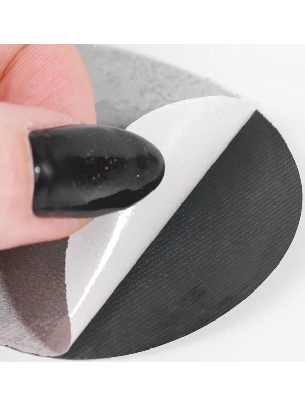 Заплатки для одежды, 7 × 5,5 см, термоклеевые, пара, цвет тёмно-серый