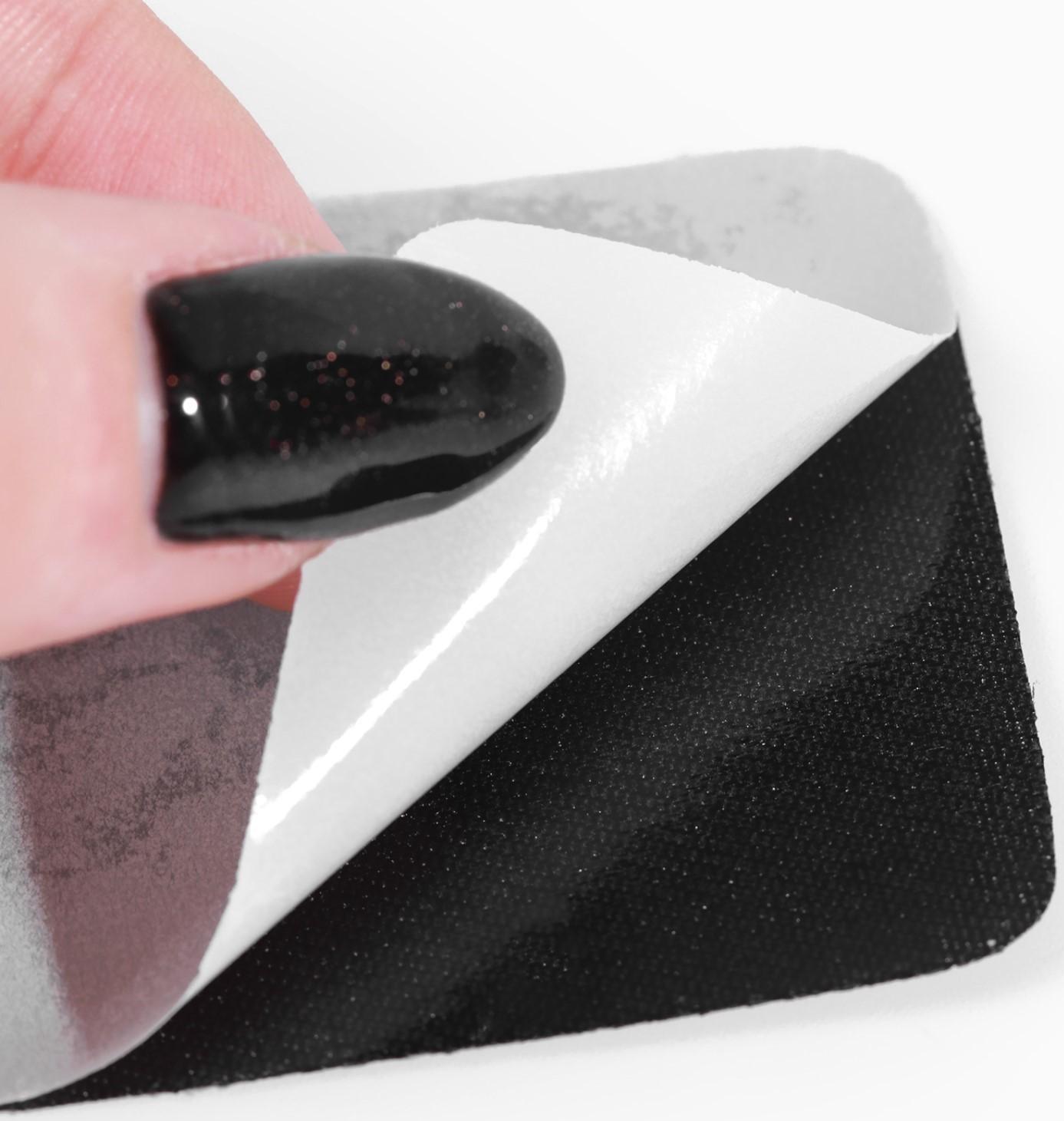 Заплатки для одежды, 5,5 × 5,5 см, термоклеевые, пара, цвет чёрный