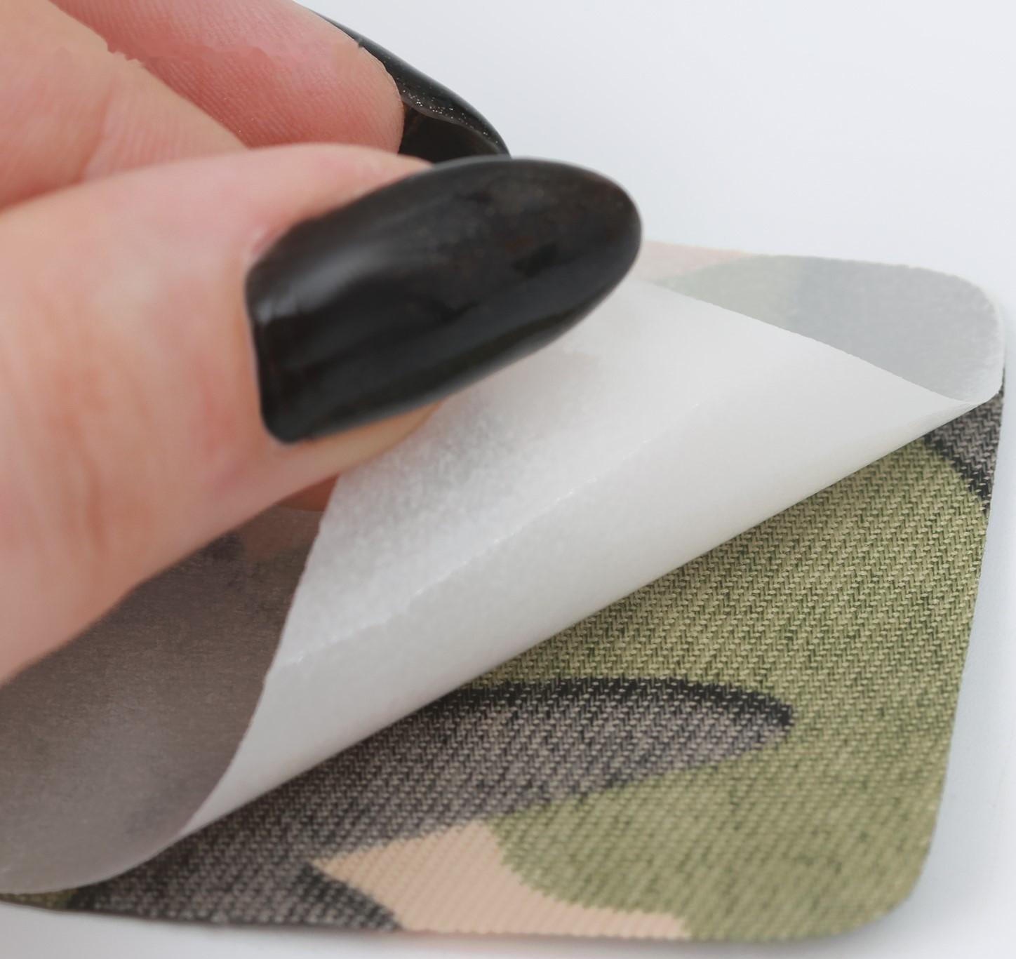 Заплатки для одежды, 5,5 × 5,5 см, термоклеевые, пара, цвет камуфляж