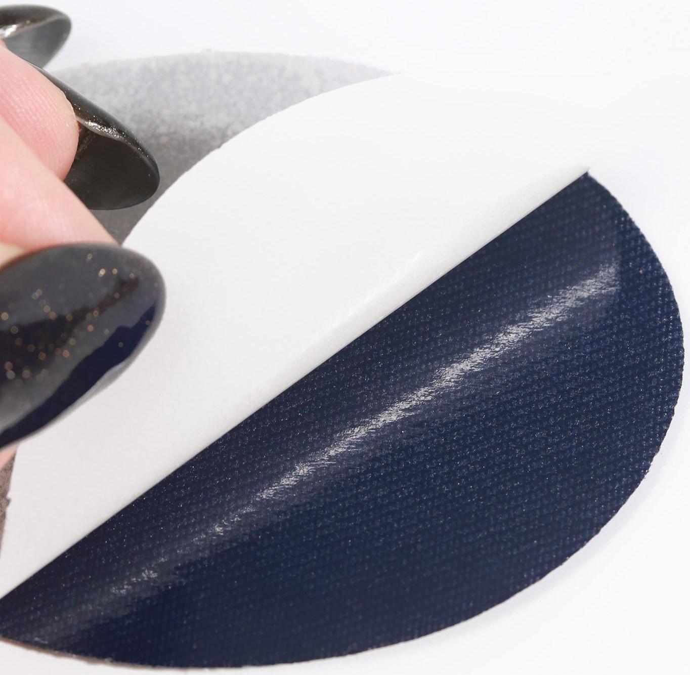 Заплатки для одежды, 7 × 5,5 см, термоклеевые, пара, цвет синий джинс