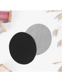 Заплатки для одежды, 7 × 5,5 см, термоклеевые, пара, цвет чёрный