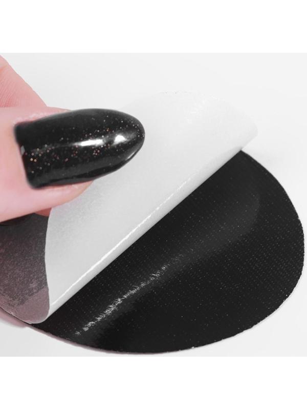 Заплатки для одежды, 7 × 5,5 см, термоклеевые, пара, цвет чёрный