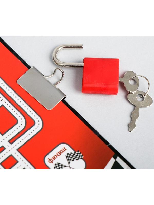 Записная книжка на замочке «Настоящий чемпион», 50 листов, 14,8 х 10,5 см