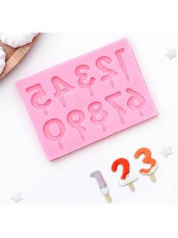 Молд «Цифры для торта», 9,5×6,5×0,4 см, цвет МИКС