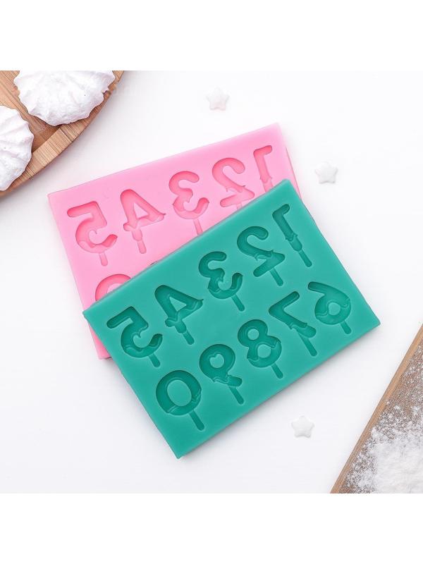 Молд «Цифры для торта», 9,5×6,5×0,4 см, цвет МИКС