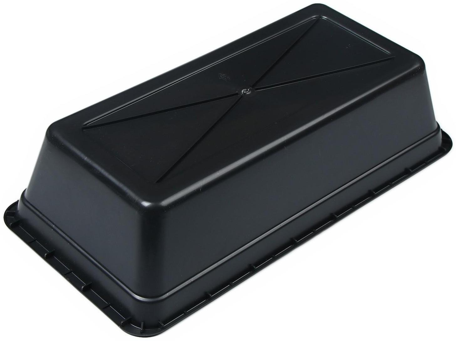 Ящик для рассады, 40 × 20 × 10 см, 4 л., чёрный, «Супер Урожай»