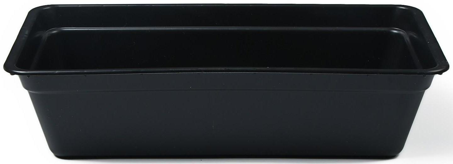 Ящик для рассады, 40 × 20 × 10 см, 4 л., чёрный, «Супер Урожай»