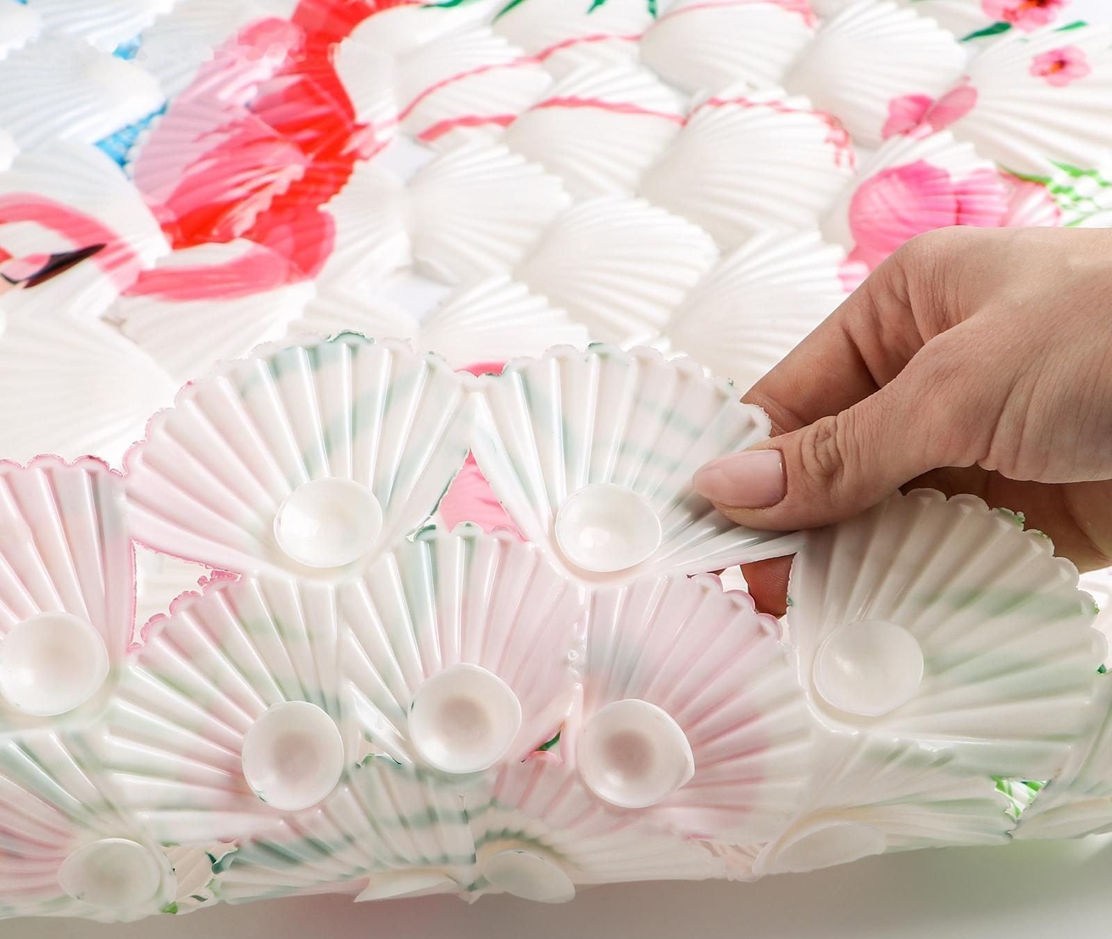 SPA-коврик для ванны на присосках Доляна «Фламинго», 38×68 см