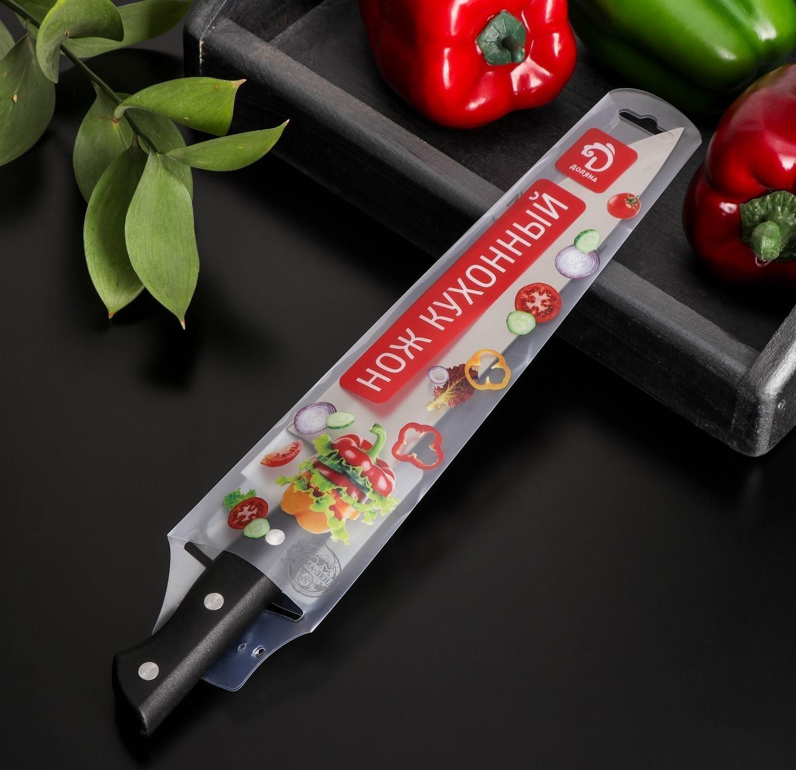 Нож кухонный «Кронос», лезвие 20 см