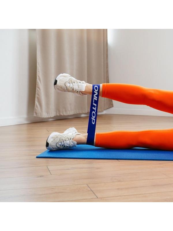 Фитнес-резинка 30,5 х 7,6 х 0,9 см, нагрузка до 8 кг, цвет синий