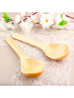 Ложка салатная, покрытая лаком, 6×21 см