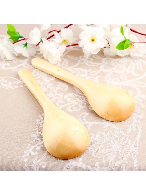 Ложка салатная, покрытая лаком, 6×21 см