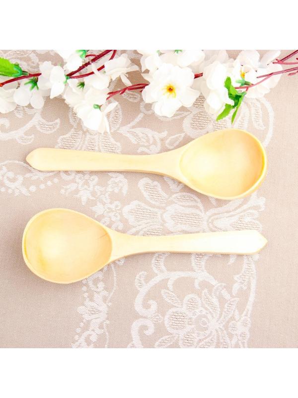 Ложка салатная, покрытая лаком, 6×21 см