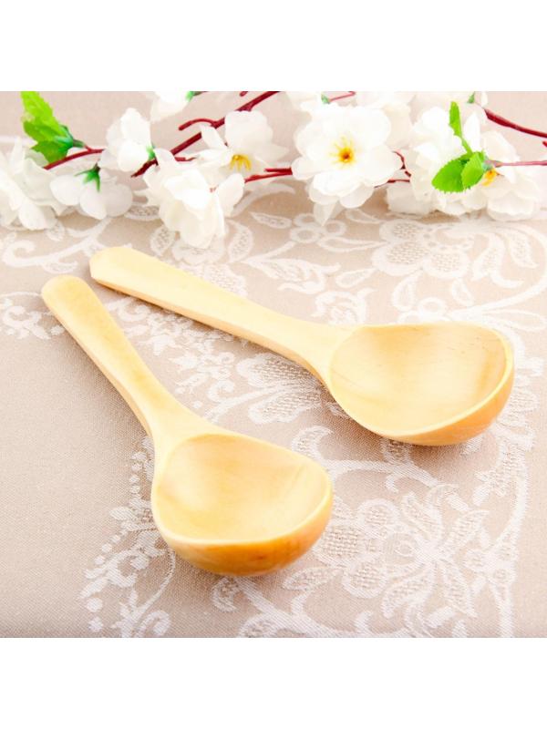 Ложка салатная, покрытая лаком, 6×21 см