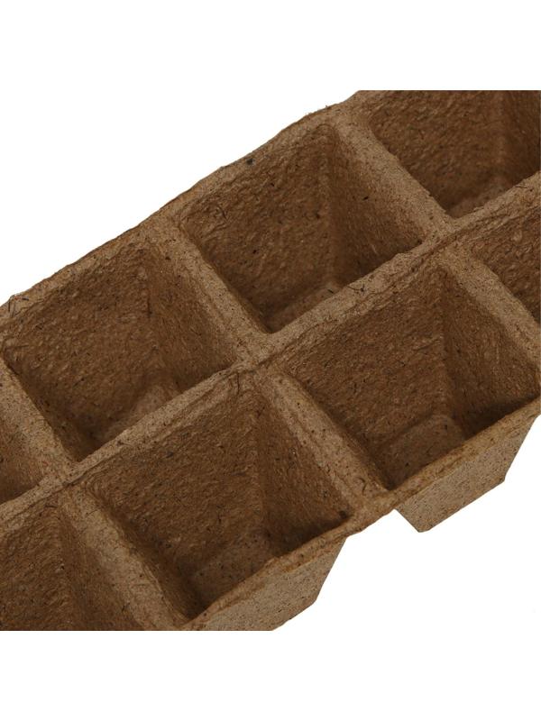 Торфяная кассета, 12 ячеек по 50 мл, 5 × 5 см