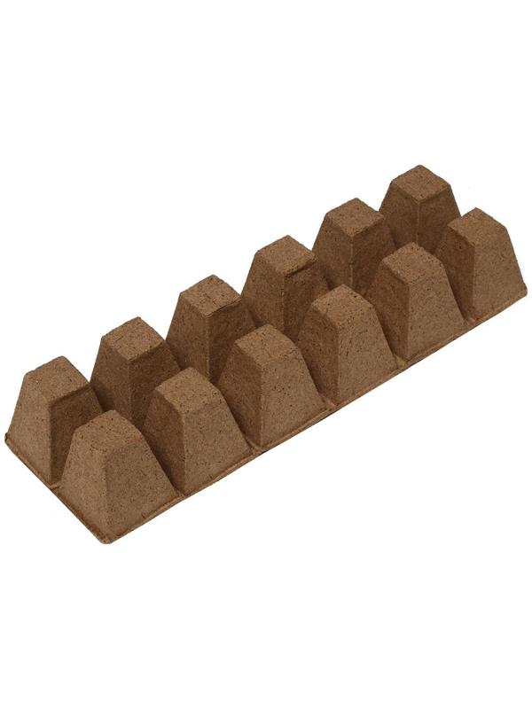 Торфяная кассета, 12 ячеек по 50 мл, 5 × 5 см